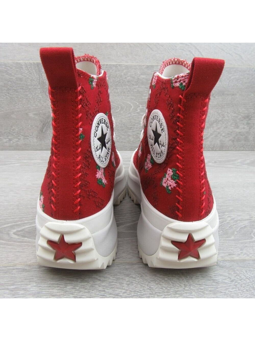 Converse Run Star Hike Platform Rose Cross Stitch Women's Size 8 NEW - Picture 8 of 16
